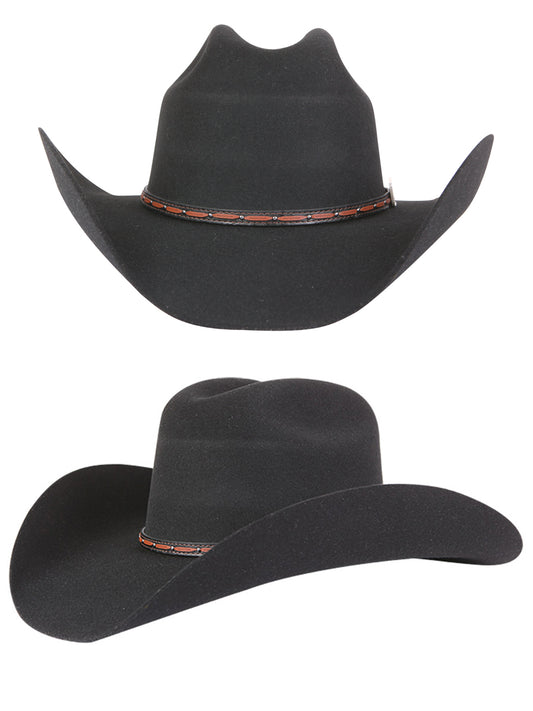 El Señor de los Cielos Sombrero vaquero de fieltro 50X Negro 41675