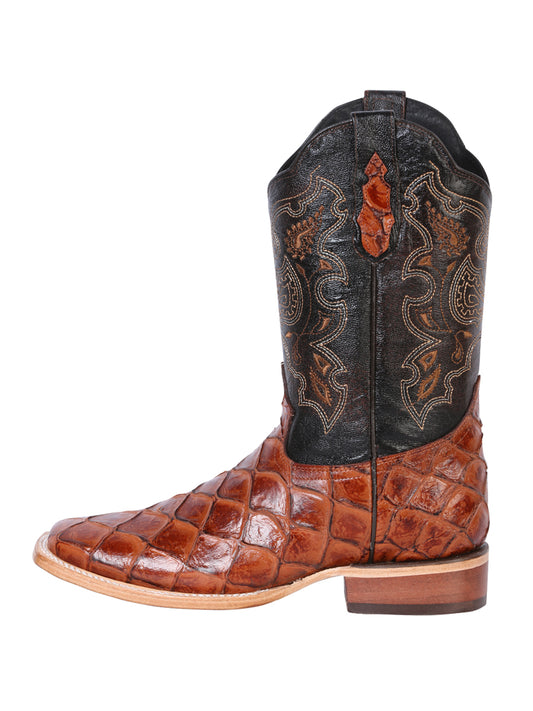 Bota El General Rodeo - Imitación Pirarucú - Cognac 41793
