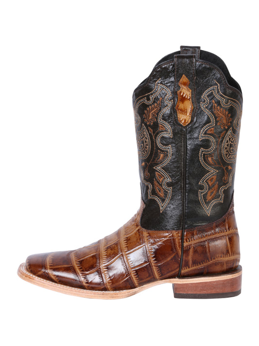 Bota Rodeo El General - Caimán Estampado Marrón Claro 41794