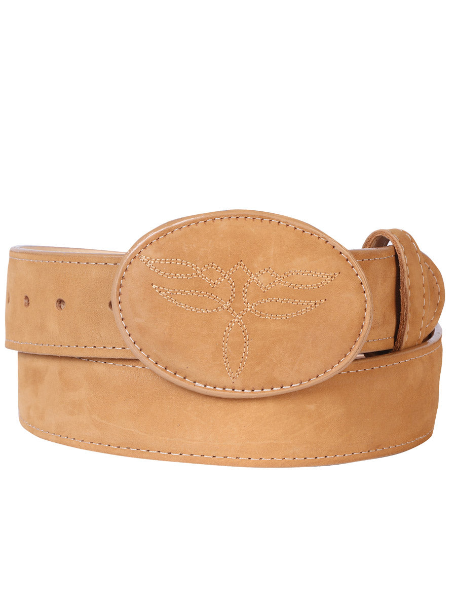 El General Women’s Western Belt - Nubuck Bovine Leather - Peach
43183
