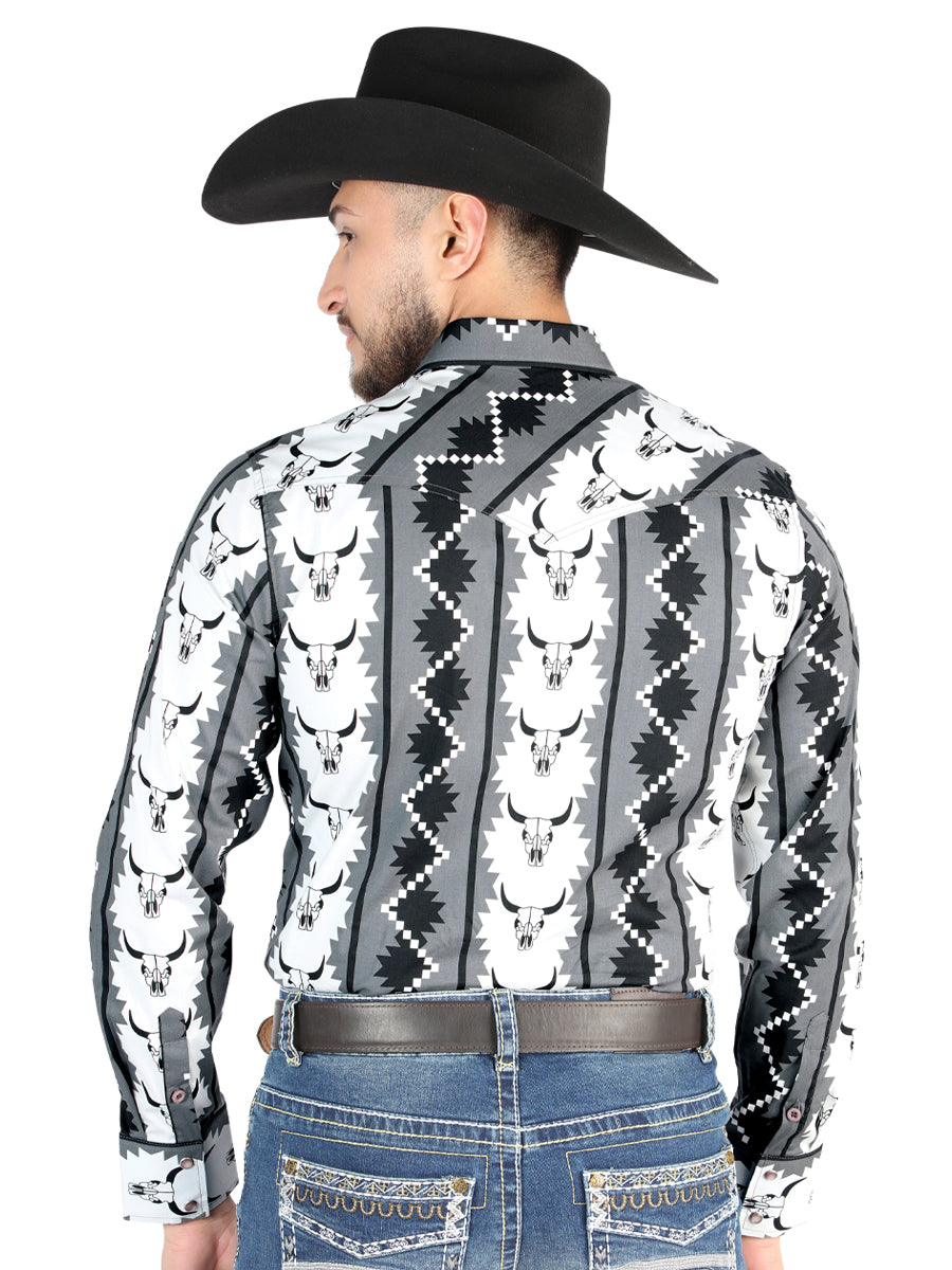 El General - Casual Long Sleeve Shirt - Negro 44491