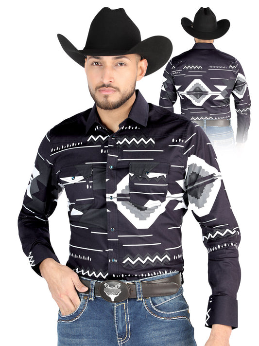 El General - Camisa informal de manga larga - Negra 44500