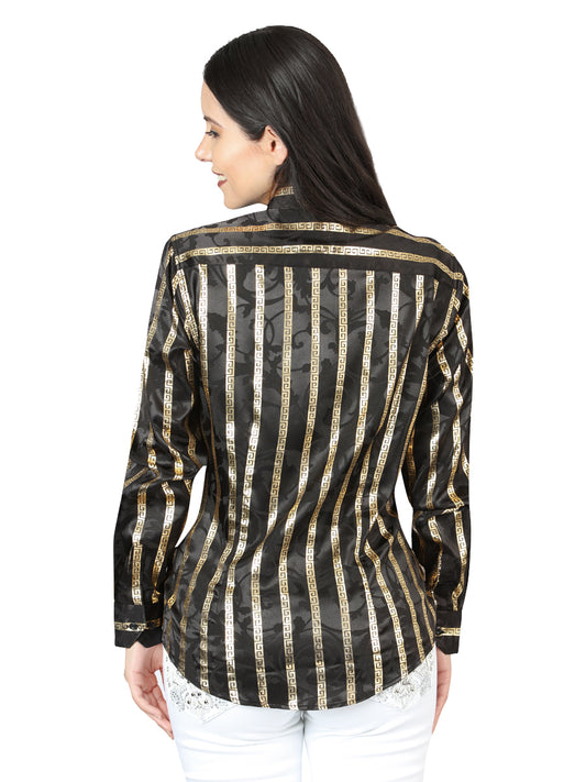 Camisa casual de manga larga El General Black/Gold 44563