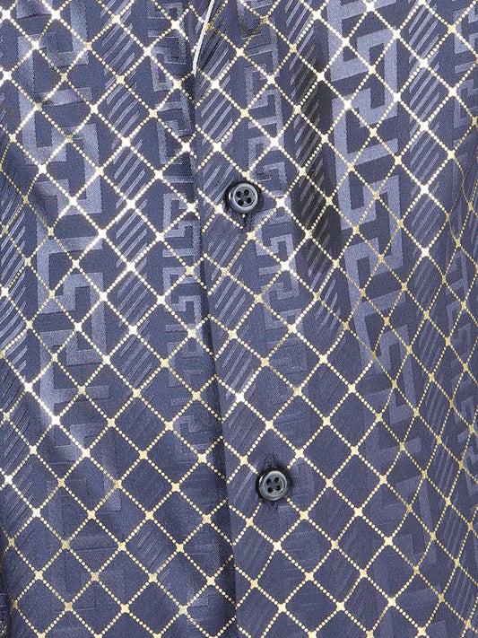 Camisa de manga larga informal azul marino El General 44569