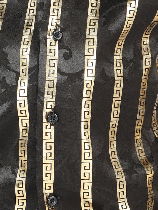 Camisa casual de manga larga El General Black/Gold 44572
