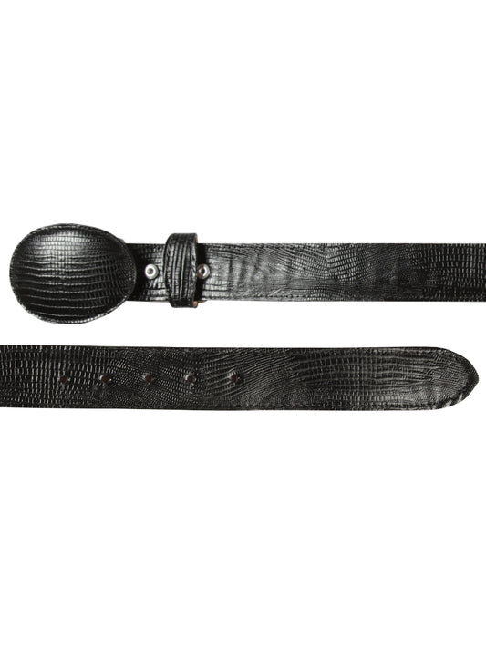 Cinto vaquero - El General - Imitación Lagarto - Negro 44670