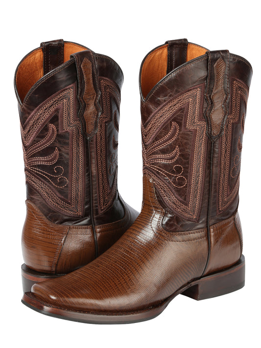 El General Rodeo - Botas de piel de lagarto estampada - Marrón 44674