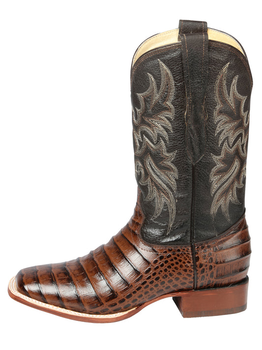 Bota de rodeo para caballero El Señor de los Cielos - Imitación piel de cocodrilo - Café
44937