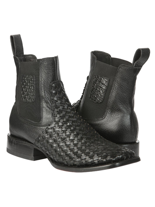 Botines de hombre El General Rodeo negros de piel Petatillo 45181
