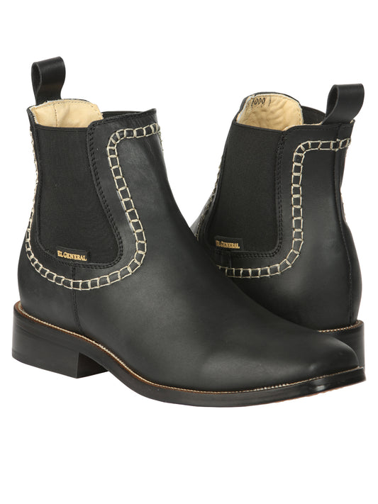Botines de Cuero para Hombre El General - Negro 45420