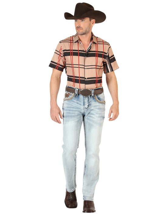 Pantalones vaqueros Centenario para hombre, corte bota - Azul claro 45531