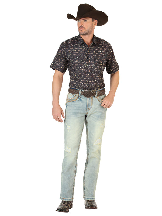 Centenario Jeans de Hombre con Bota Acampanada - Azul Claro 45535