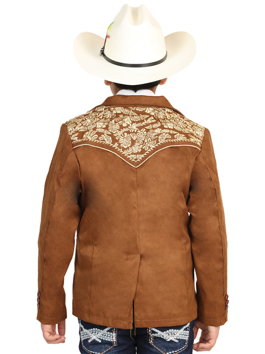 Blazer de ante El General para niños - Color canela 45658