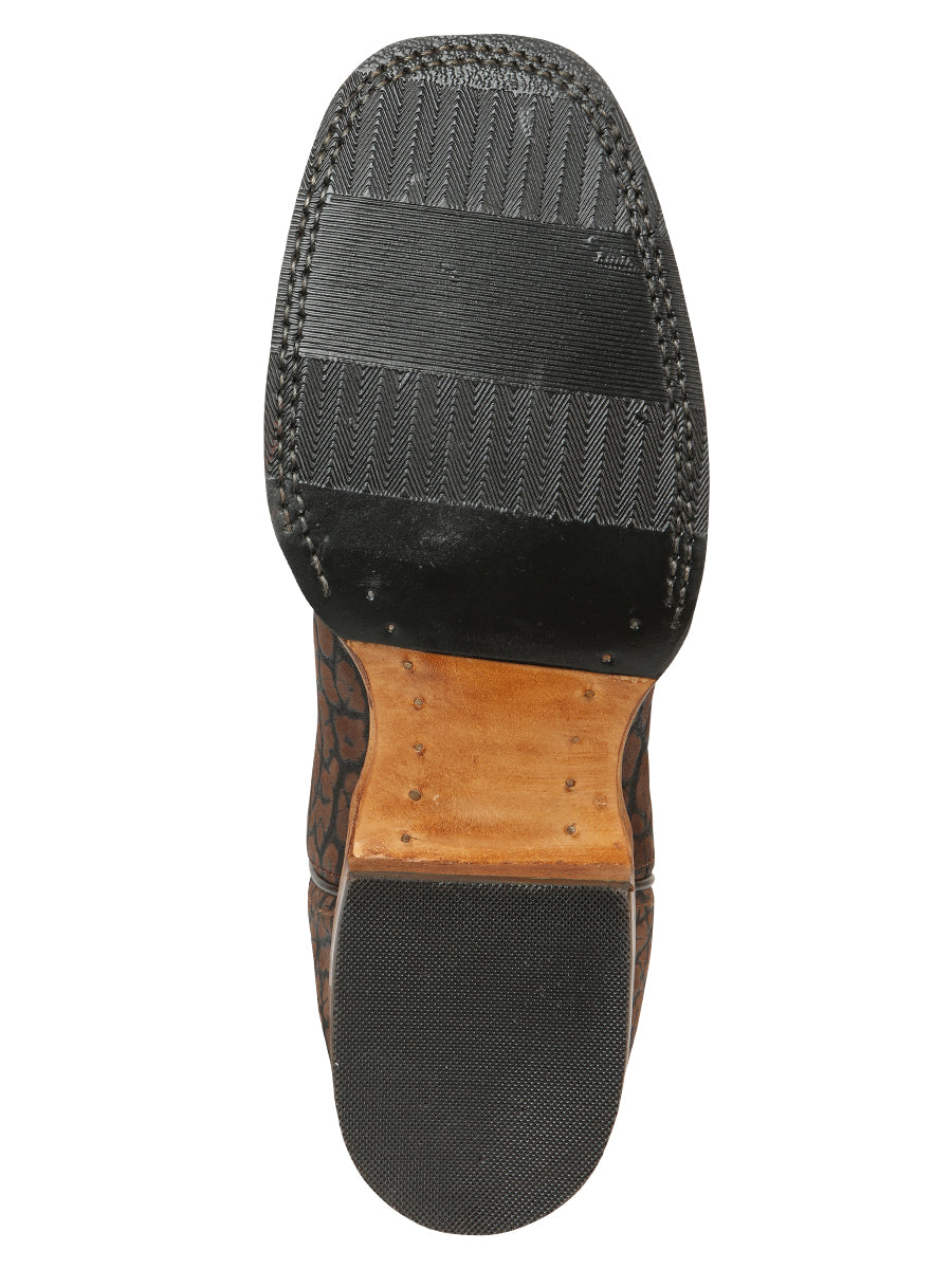 Men’s El General Rodeo Boot - Imitation Bull Neck Brown 45668