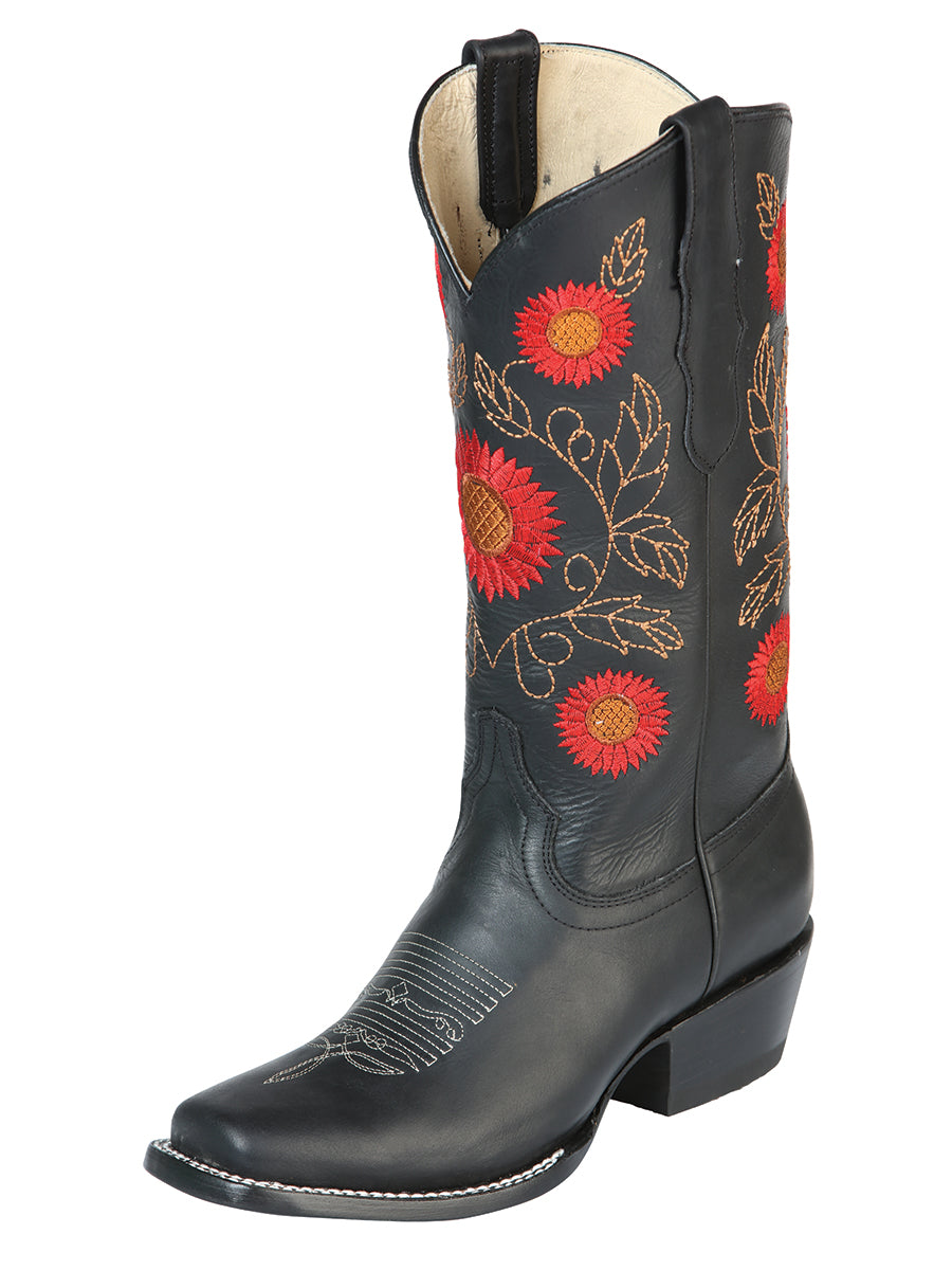 El General Women’s Western Boots Crazy Leather
- Black 51163