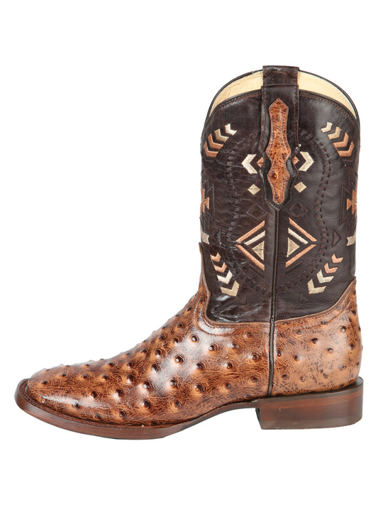 Bota Rodeo El General - Avestruz Estampado Shedron 51239