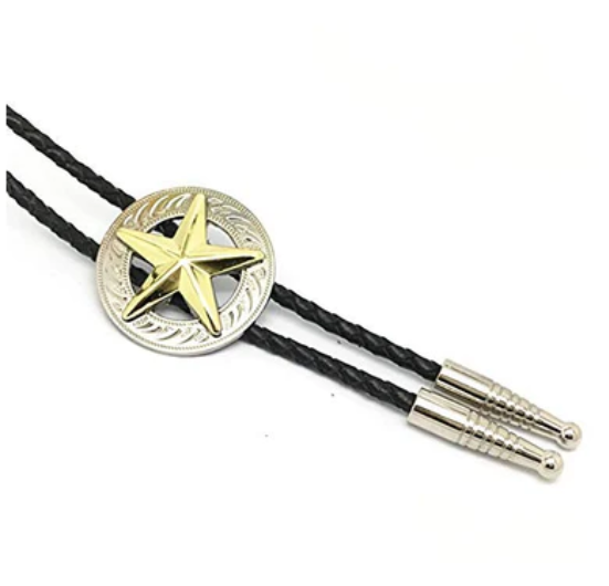 Corbata de bolo de vaquero Texas Ranger