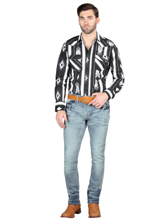 El Norteño Pantalones pitillo elásticos azul claro 126632