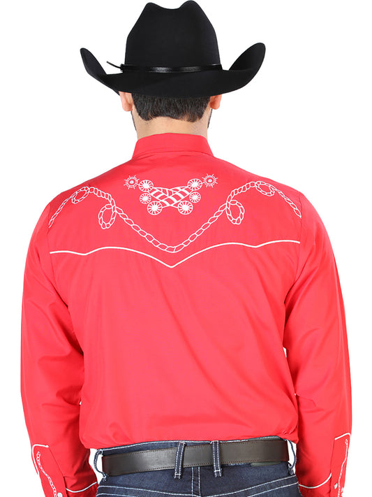 Camisa bordada El Señor de los Cielos Roja/Blanca 126719