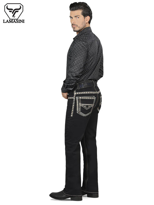 Lamasini Jeans vaqueros modernos de corte de bota