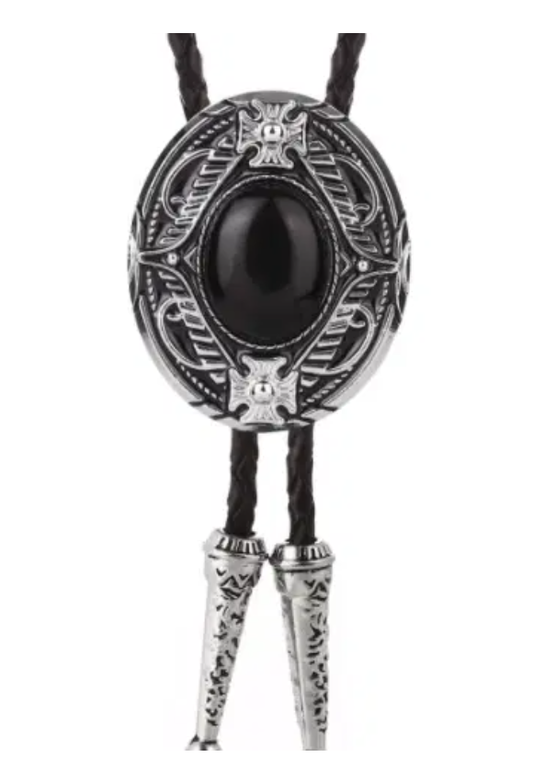 Collar de bolo vaquero occidental turquesa