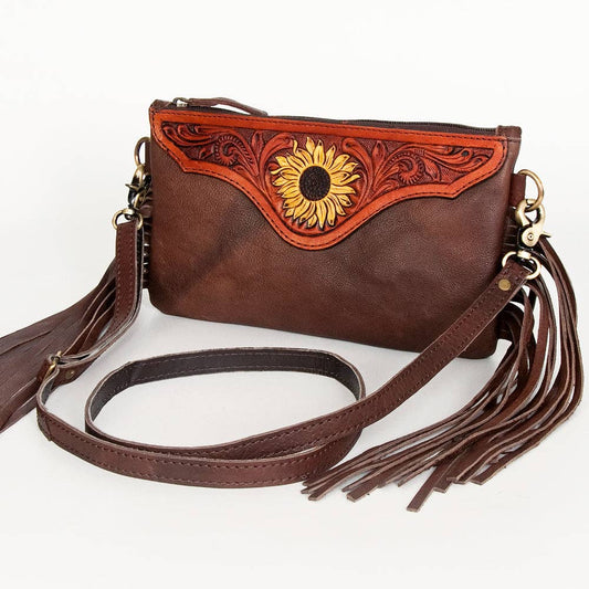 LC-ADBGA177 Cartera de mujer de cuero genuino estilo occidental