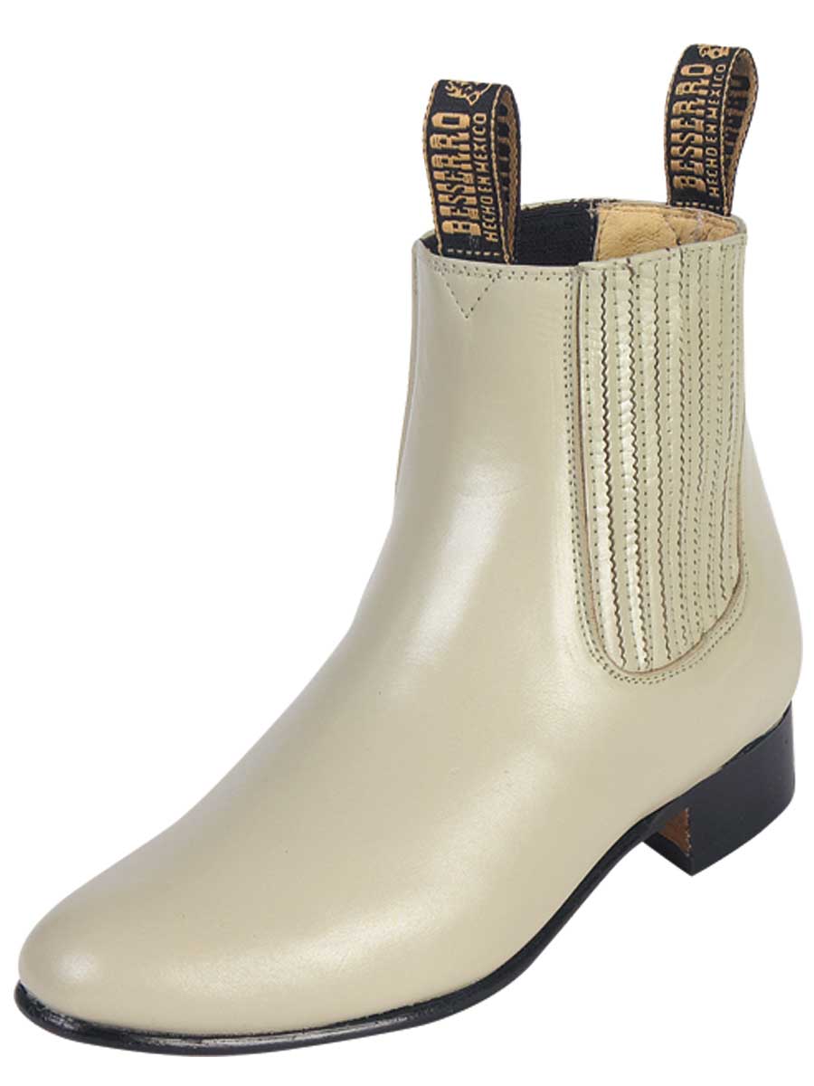 El Besserro Charro Boot - Leather Bone 201