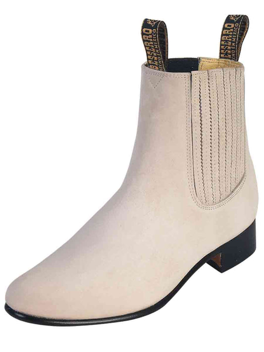 Bota El Becerro Charro - Nobuck Hueso 205