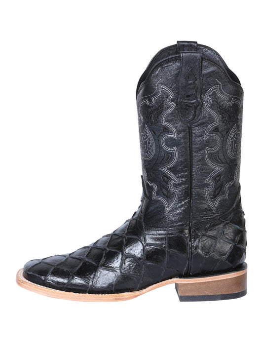 Bota El General Rodeo - Imitación Pirarucú - Negra 41792
