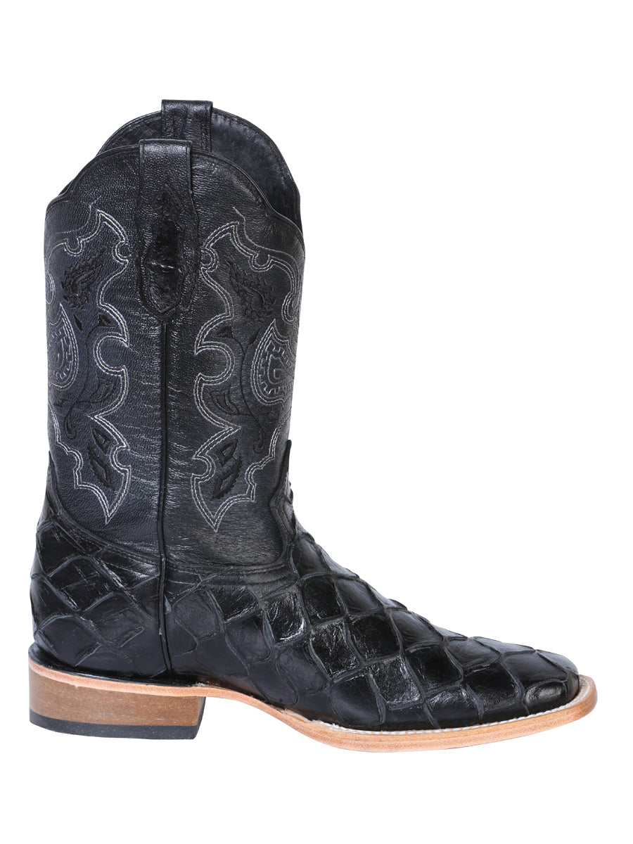 El General Rodeo Boot - Imit Pirarucu - Black 41792