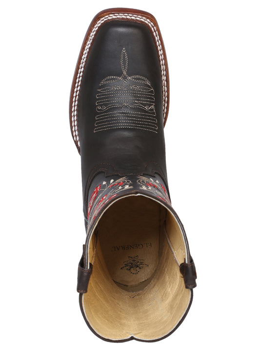 Bota de rodeo para mujer El General- Chocolate oscuro 42982