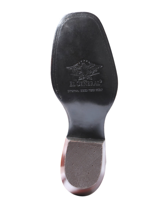 Bota de rodeo para mujer El General - Ante marrón 42984
