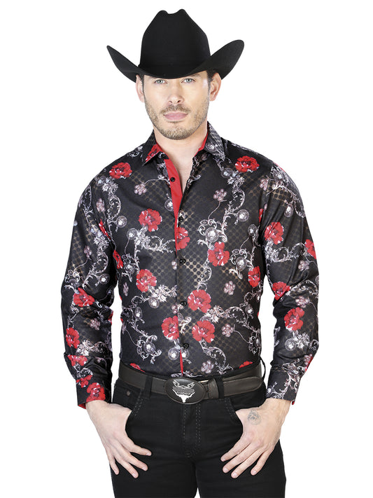 Black Casual Long Sleeve Shirt 43809