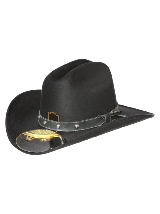 Sombrero de vaquero de ante general para niños, color negro, 44243