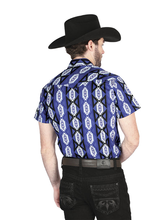 Camisa El General Western - Azul 44460