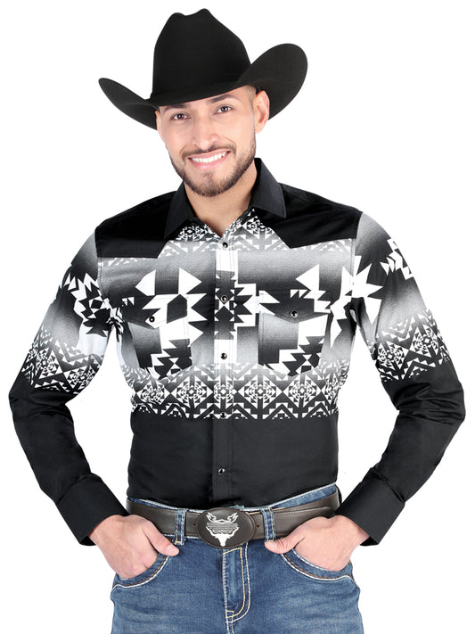 El General - Casual Long Sleeve Shirt - Black 44485