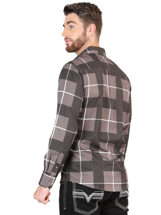 Camiseta de manga larga informal El General Grey 44602