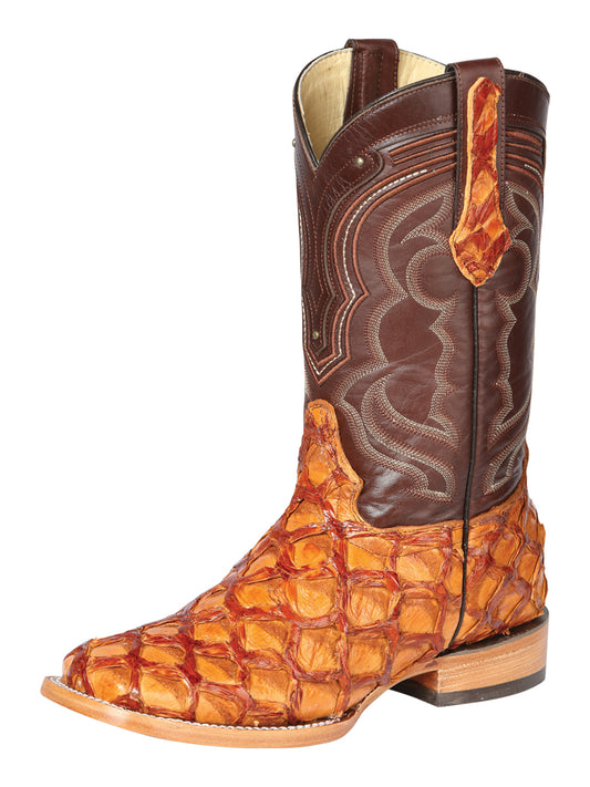 Botas El General de Rodeo Pescado Monstruo Exótico para Hombre - Miel 44606