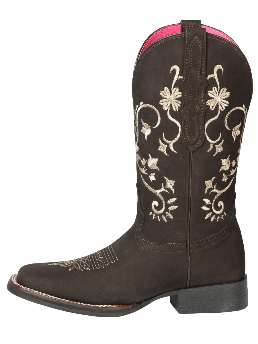 Cowboy Boot  - El Geneal Rodeo - Woman  - Nobuck Brown 44642