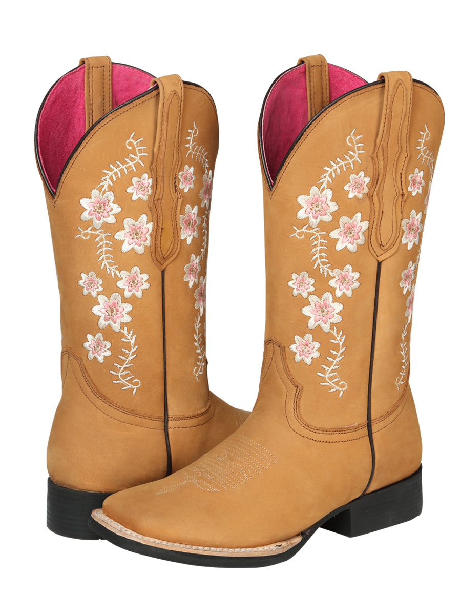 Cowboy Boot  - El Geneal Rodeo - Woman Nobuck - Peach 44644