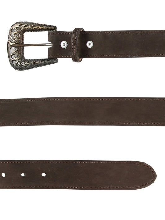 Cinturón de mezclilla para mujer - El General - Nobuck Marrón 44646