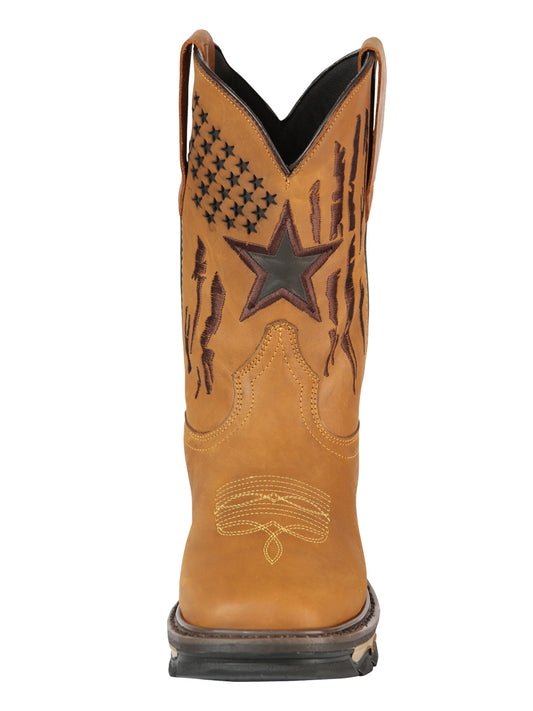 Bota de trabajo El General Rodeo - Miel Crazy 44690
