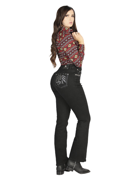 Jeans Centenario Negros para Mujer 44825