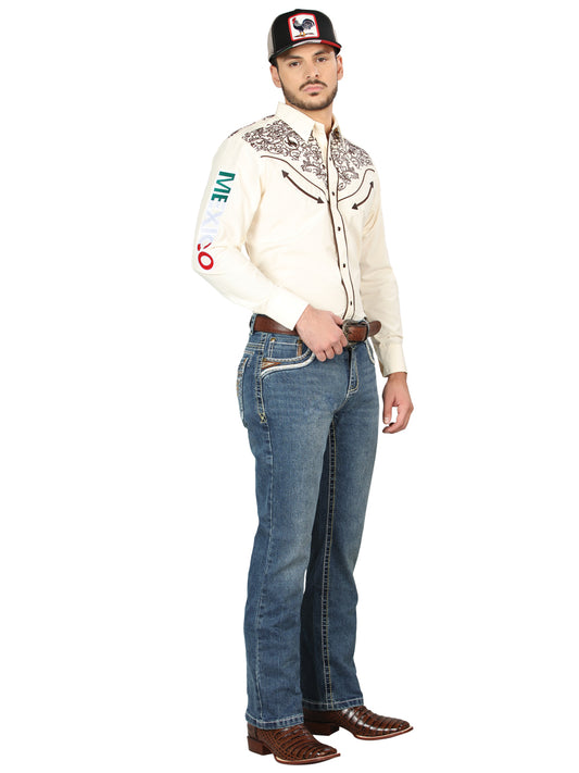 Pantalones Vaqueros Bootcut Centenario - Azul Oscuro 44969