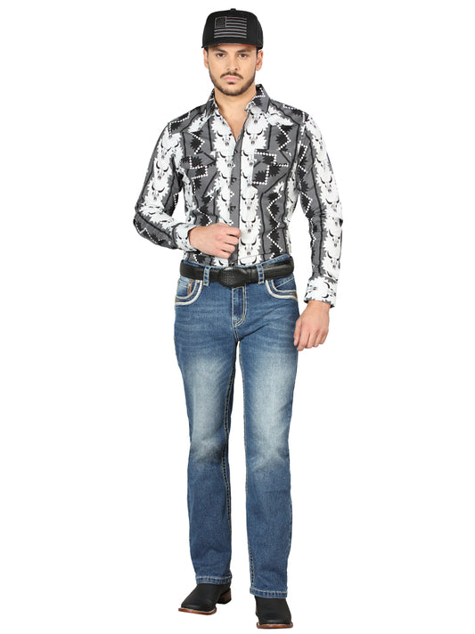 Centenario Jeans Vaqueros Bootcut - Azul Medio 44971