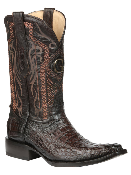 Botas de Vaquero El General de Hombre Exóticas Caimán Nuca - Marrón 45082