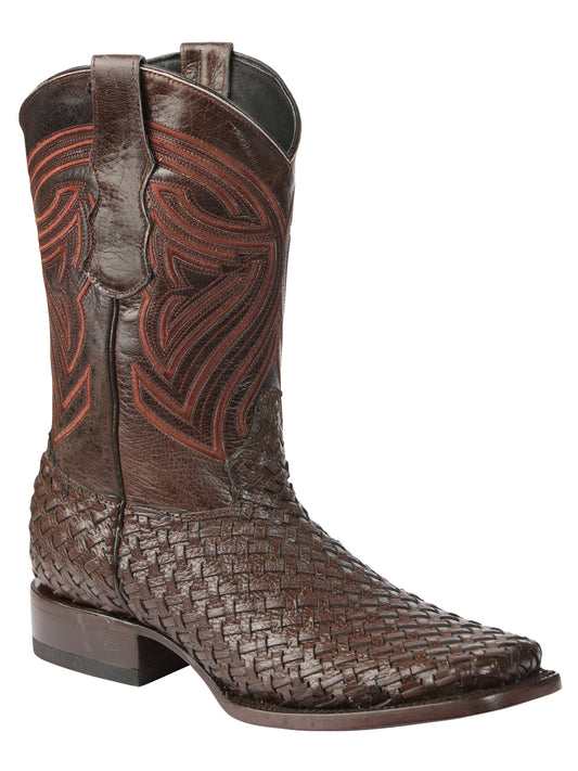 Botas de Rodeo de Cuero para Hombre El General Petatillo - Café 45401