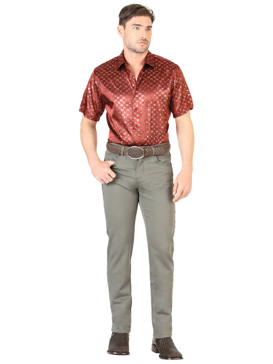 Pantalones Centenario Slim Fit de Mezclilla - Gris 45541