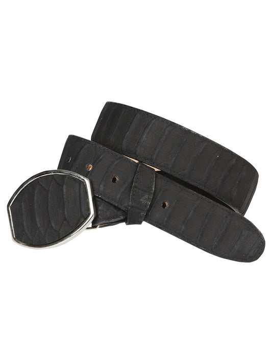 Cinto Vaquero para Hombre El General Imitación Pitón - Negro 45569