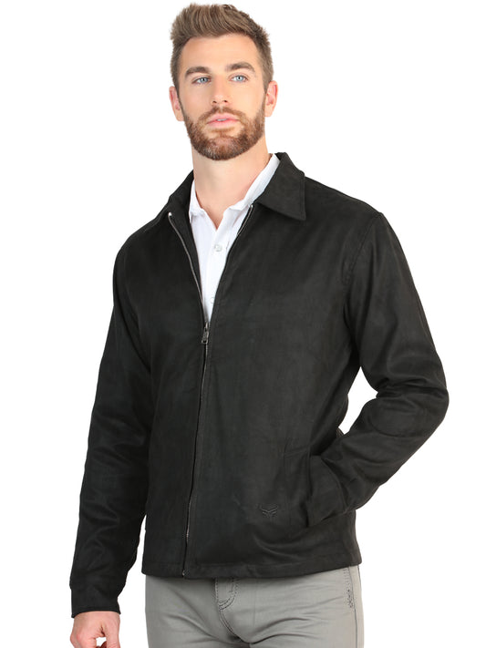 Chaqueta de ante de hombre El General - Negra 45648